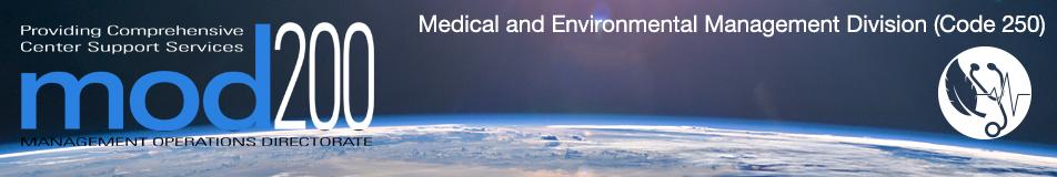 code 250 medical division banner with earth in background